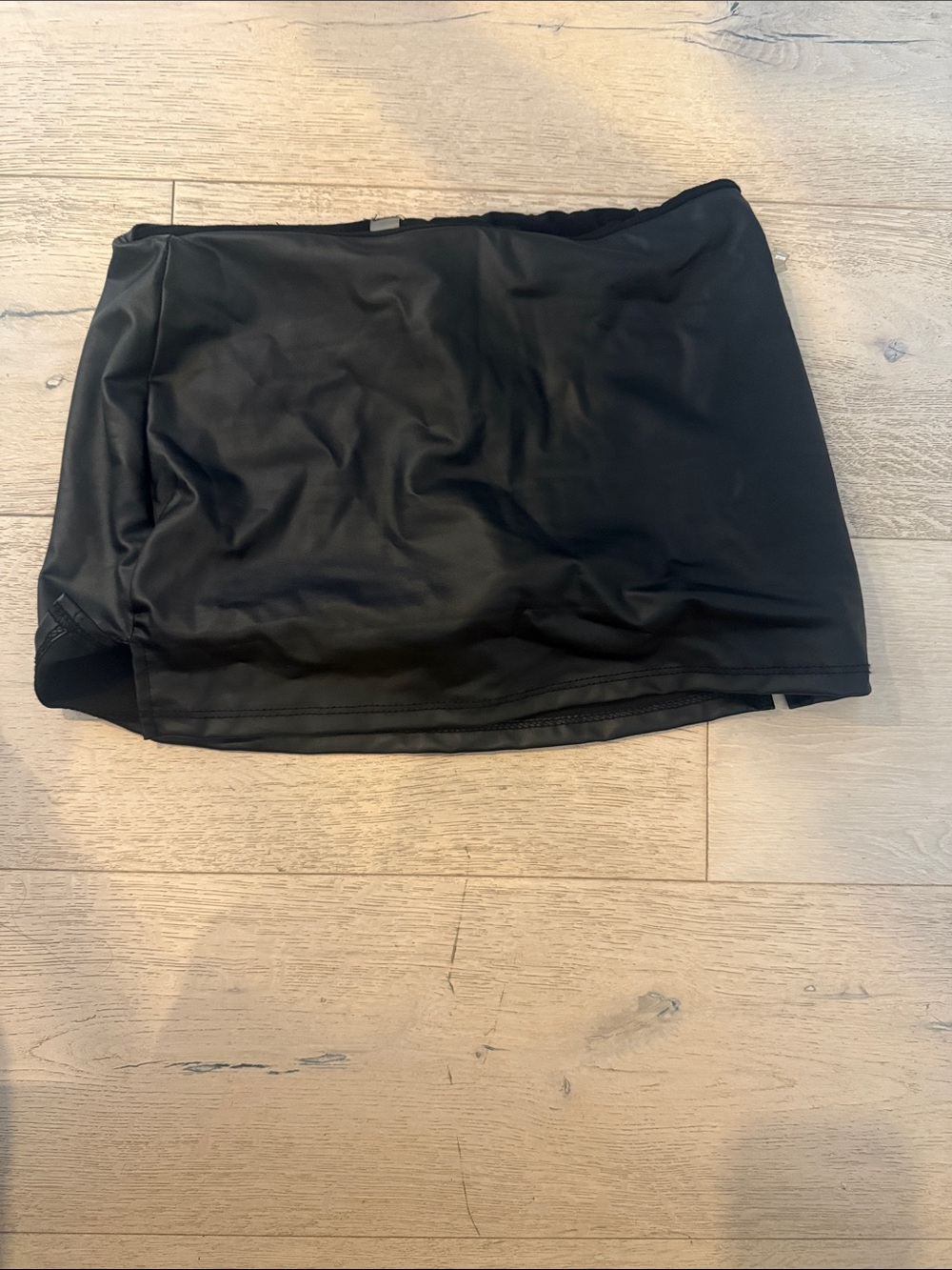 Black Women's micro Mini faux leather Skirt - TRESSER